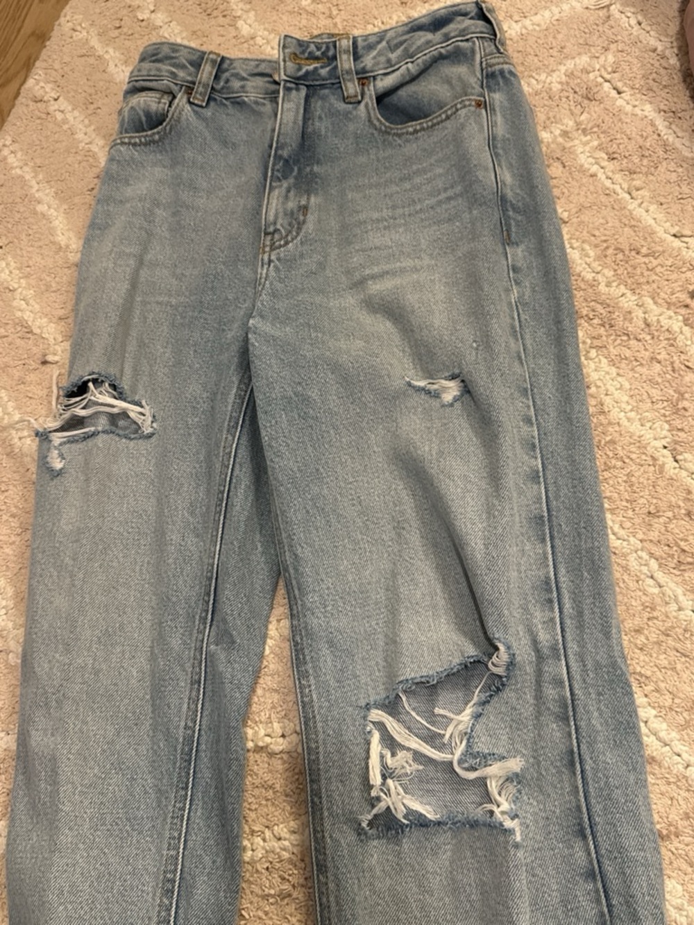 PacSun Light Wash Distressed Boyfriend Jeans